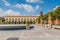 QUERETARO, MEXICO: OCTOBER 3, 2016: View of Plaza Constitucion square in the center of Queretaro, Mexi