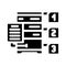 query optimization database glyph icon vector illustration