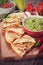 Quesadillas with guacamole