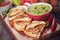 Quesadillas with guacamole