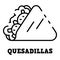 Quesadillas icon, outline style