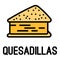 Quesadillas icon, outline style