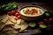 Queso Dip: Melted Cheese Delight with Tomatoes and Green Chilies