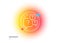 Question bubbles line icon. Ask help sign. Gradient blur button. Vector