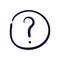 Question button icon vector illustration on white background