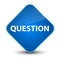 Question elegant blue diamond button