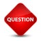 Question elegant red diamond button