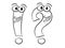 Question and exclamation mark character sketch isolated