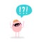 Question expression shout hand drawn vector illustration in cartoon comic style man crying