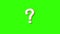 question mark animation pop up question mark flat and 3d green screen alpha looping 4k question mark confused dizzy