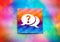 Question mark bubble icon abstract colorful background bokeh design illustration