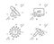 Question mark, Chemistry pipette and Seo adblock icons set. Hammer blow sign. Vector
