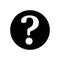 Question mark flat icon