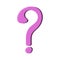 Question mark flat vector. frequently asked questions. problem solution, quiz game confuse