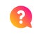 Question mark icon. Help speech bubble. Vector