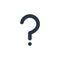 question mark icon vector from interface essentials concept. Thin line illustration of question mark editable stroke. question