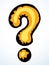 Question mark. Vector drawing icon