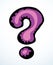 Question mark. Vector drawing icon