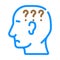 question neurosis color icon vector illustration