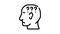 question neurosis line icon animation