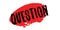 Question rubber stamp