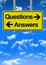 Questions and answers road sign