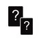 Questions icon vector isolated on white background, Questions sign , black symbols