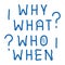 questions why what who when doodle icon hand drawn illustration