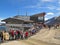 Queue at the middle station of Kitzsteinhorn