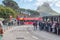 Queues at the lower cable station at Table mountain