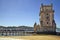 Queuing on the wooden bridge to get inside the Belem Tower on the Tagus River