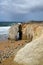 Quiberon wild coast in brittany france