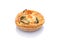 Quiche Lorraine with salmon and leek