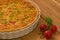 Quiche with salmon