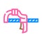 quick grip clamp color icon vector illustration