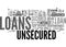A Quick Guide To Unsecured Loans Word Cloud