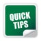 Quick tips sticker vector illustration