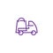 Quick Truck Car Courier Delivery Shopping Package Box Line Logo