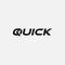 Quick word mark logo icon vector template