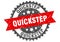 quickstep stamp. quickstep grunge round sign.