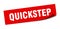 quickstep sticker. quickstep square sign. quickstep