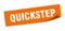 quickstep sticker. quickstep square sign. quickstep