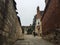 Quiet back street leading up to Lincoln Cathedral