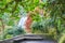 Quiet bench at Multnomah waterfall