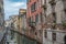 Quiet canal and footpath... the backstreets of Venice, Italy