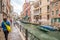 Quiet canal in Venice. Italy