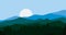 Quiet and comfortable mountain nature animationfresh blue mountains nature overlay animation