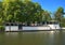 Quiet and cozy restaurant with a pier, on the bank of a river