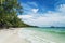 quiet empty paradise beach in koh rong near sihanoukville cambodia