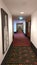 Quiet hallway of hotel in Munich, Germany